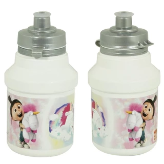 Cycling Bottle Minions Fluffy 350ml White with Holder
