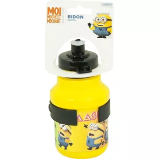 Bidon rowerowy Minionki 350 ml żółty z uchwytem