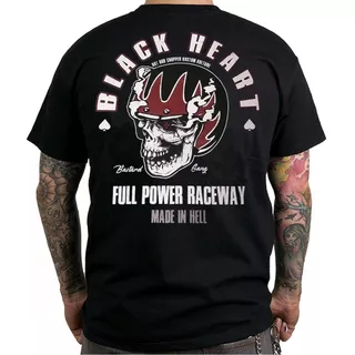 Tričko BLACK HEART Full Power - čierna