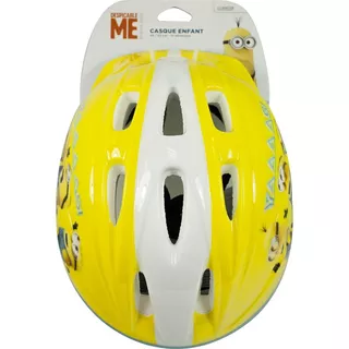 Kask dziecięcy na rower, hulajnogę Minionki Yaaaas! żółty