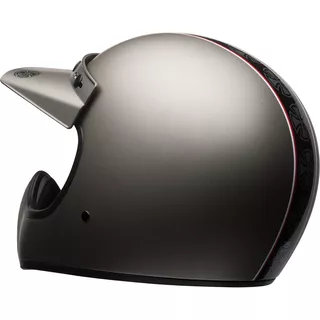 BELL Moto-3 Independent Matte Titanium Motorrad Helm