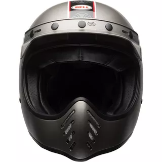 BELL Moto-3 Independent Matte Titanium Motorrad Helm