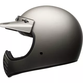 BELL Moto-3 Independent Matte Titanium Motorrad Helm