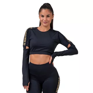 Damski top sportowy Nebbia Honey Bunny 821 - Czarny