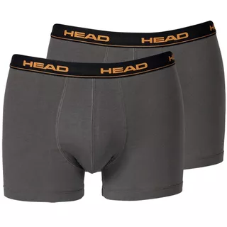 Men’s Boxer Shorts Head Basic Boxer – 2 Pairs - Grey Orange