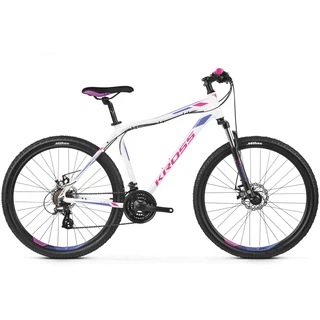 Dámsky horský bicykel Kross Lea 3.0 26" - model 2020 - fialová/ružová/oranžová - bielo-fialová