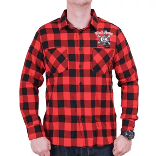 Long Sleeve Shirt BLACK HEART Bones - Red