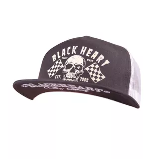 Czapka z daszkiem BLACK HEART Flag Trucker - Czarny - Biały