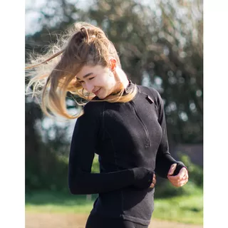 Women’s Long-Sleeved T-Shirt Merino Bamboo - Black