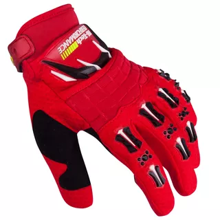 Motocross-Handschuhe W-TEC Kader - rot - rot