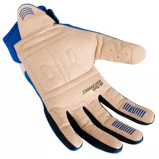 Motocross Gloves W-TEC Kozun - Blue-Beige