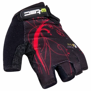 Women's Cycling Gloves W-TEC Mison - Black-Red - Black-Red