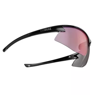 Sportowe okulary przeciwsłoneczne Bliz Motion Multi - czarny z ciemnoniebieskimi szkłami