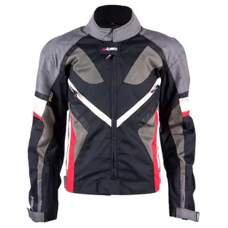 Kurtka motocyklowa W-TEC Priamus PLUS - OUTLET - Czarno-szaro-czerwony