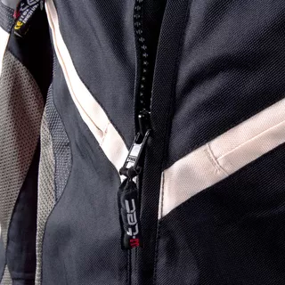 Kurtka motocyklowa W-TEC Priamus PLUS - OUTLET - Czarno-szaro-czerwony