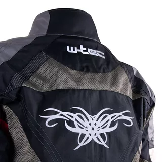 Kurtka motocyklowa W-TEC Priamus PLUS - OUTLET - Czarno-szaro-czerwony