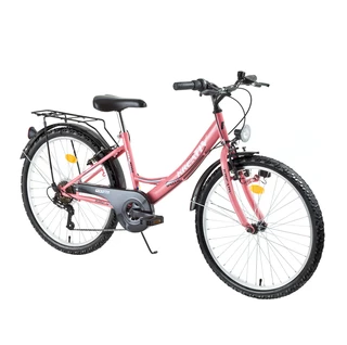 Junior kerékpár DHS 2414 Kreativ 24" - 2015 modell - rózsaszín