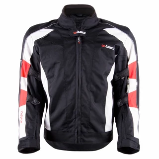 Women’s Moto Jacket W-TEC Zefyros TWG-130 - Black-White-Red - Black-White-Red