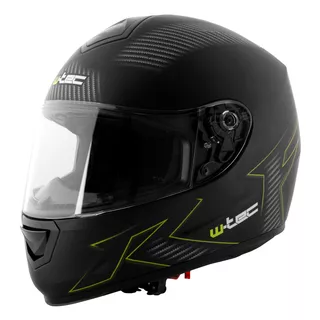 Motorcycle Helmet W-TEC V159 - Black Elementor Green