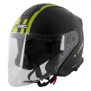 Moto čelada W-TEC V586 - črna-zelena