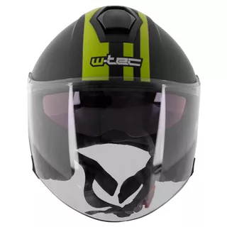 Moto čelada W-TEC V586 - črna-zelena