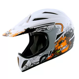 Kask downhill na rower Freeride W-TEC 3ride - Żółty