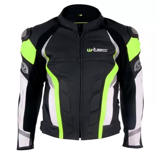 Motoros bőrdzseki W-TEC Velocity - fekete-fluo