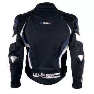 Męska skórzana kurtka motocyklowa W-TEC Velocity - OUTLET - Czarny-fluo
