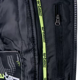 Męska skórzana kurtka motocyklowa W-TEC Velocity - OUTLET - Czarny-fluo
