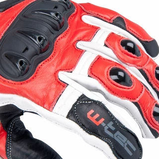 Men’s Moto Gloves W-TEC Octane - White Gunmetal