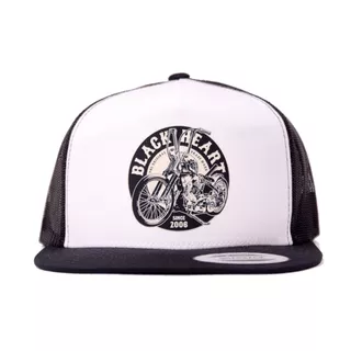 Czapka z daszkiem BLACK HEART Chopper Trucker - Biały