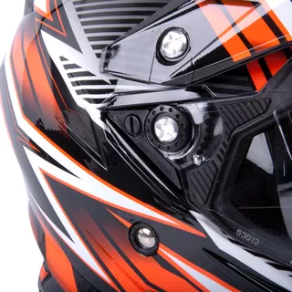 Motocross Helm W-TEC AP-885 Graphic - schwarz-grau