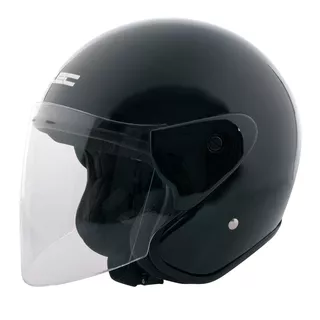 Motorradhelm W-TEC AP-74 - weiß - schwarz glänzend