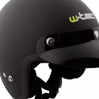 Kask motocyklowy otwarty chopper W-TEC AP-75 - Biała perła