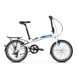 Skladací bicykel Kross Flex 2.0 20" - model 2020 - biela/modrá/čierna - biela/modrá/čierna