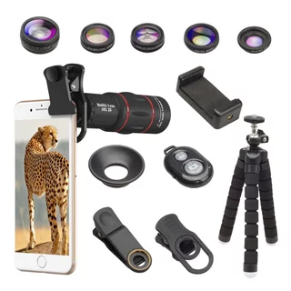 Sada Apexel 6v1 - teleobjektivy 18x se stativem a Bluetooth spouští