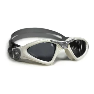 Okulary pływackie Aqua Sphere Kayenne Small przyciemniane szkła - Biało-srebrny