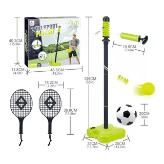 Dziecięcy zestaw gier 2w1 tetherball, kickball inSPORTline SPS550