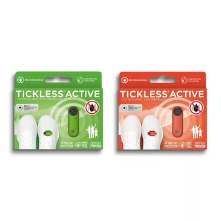 Ultrazvukový repelent proti klíšťatům Tickless Active pro sportovce - Coral