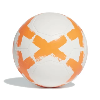 Futbalová lopta Adidas Starlancer FL7036 biela, oranžové logo
