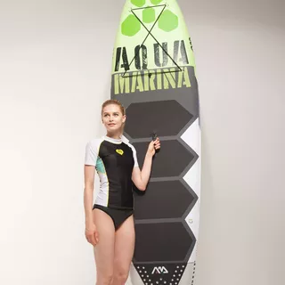 Women’s Rashguard Aqua Marina Alluv - Black-White