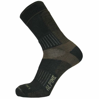 Ponožky Northman Alpine Trekking - šedá - černo-hnědá
