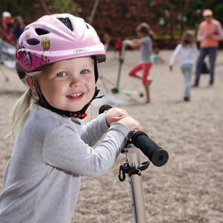 Abus Anuky Kinder Fahrradhelm - weißer Stern