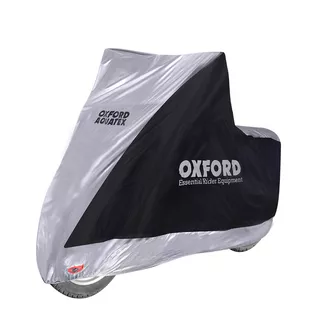 Plachta na motorku Oxford Aquatex Highscreen Scooter pre vysoké plexi čierna/strieborná