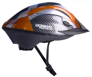 Kask rowerowy WORKER Aventicum - Pomarańczowy