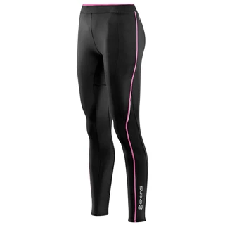 Dámské dlouhé kompresní kalhoty Skins A200 - černá - růžová
