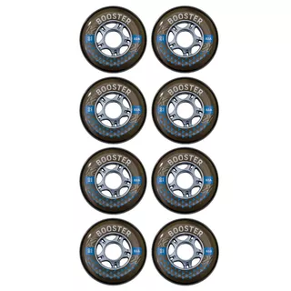 Inline Wheels K2 Booster 80 mm with bearings ILQ 7, spacer 6 mm, 8 pcs