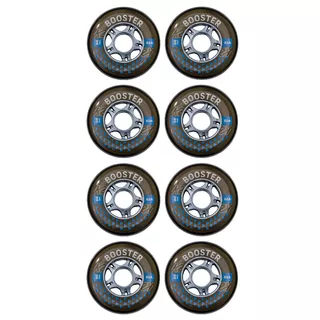 Inline Wheels K2 Booster 84 mm with bearings ILQ 7, spacer 6 mm, 8 pcs