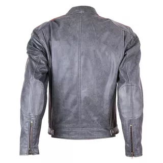 BOS 2058 Vintage Grey Leder Motorradjacke