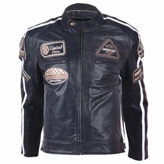 Leather Moto Jacket BOS 2058 Black - Black - Black